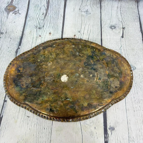 Vintage Brass Goblet Set with Tray - Picture 8 of 11